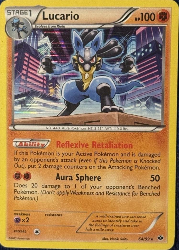 Next Destinies Lucario [Cosmos-Holo] Pokémon card